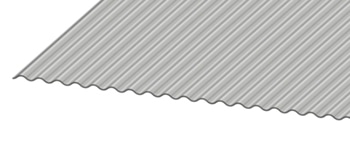 1 1/4" Corrugated Metal Panel Closeup
