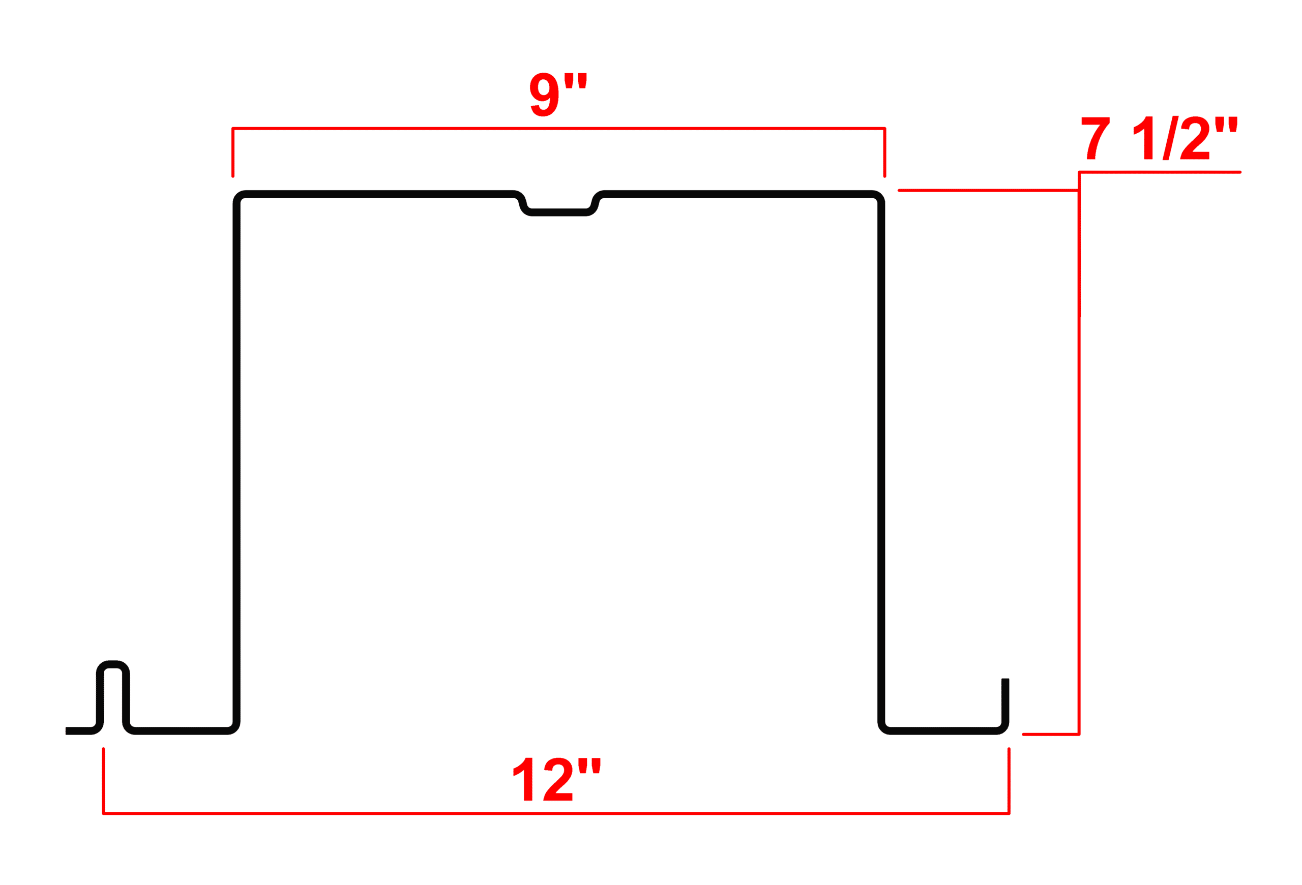7.5" Type H Deck Profile