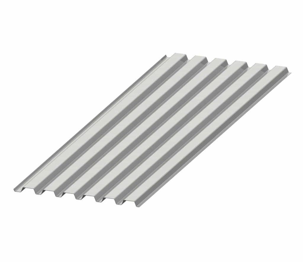This product image shows a B roof deck wide rib from ODonnell Metal Deck