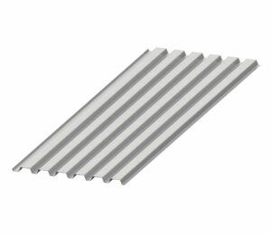 This product image shows a B roof deck (wide rib) from O’Donnell Metal Deck.